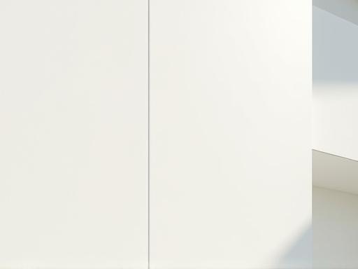 Moderne bygning med minimalistisk design og jevn fasettdesign, som symboliserer arkitektonisk maling.